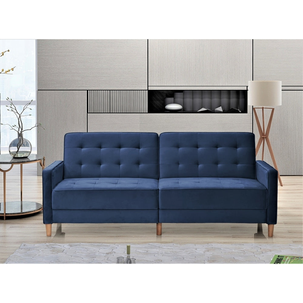 Jonathan Tufted Velvet Sofa Bed Sleeper