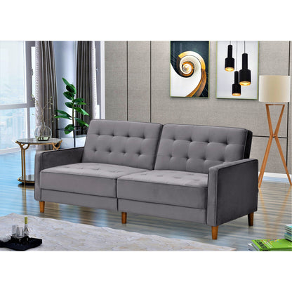 Jonathan Tufted Velvet Sofa Bed Sleeper