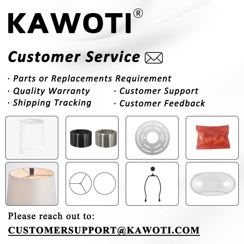 KAWOTI 64.5 inch Adjustable Height Swing Arm Floor Lamp with Shade