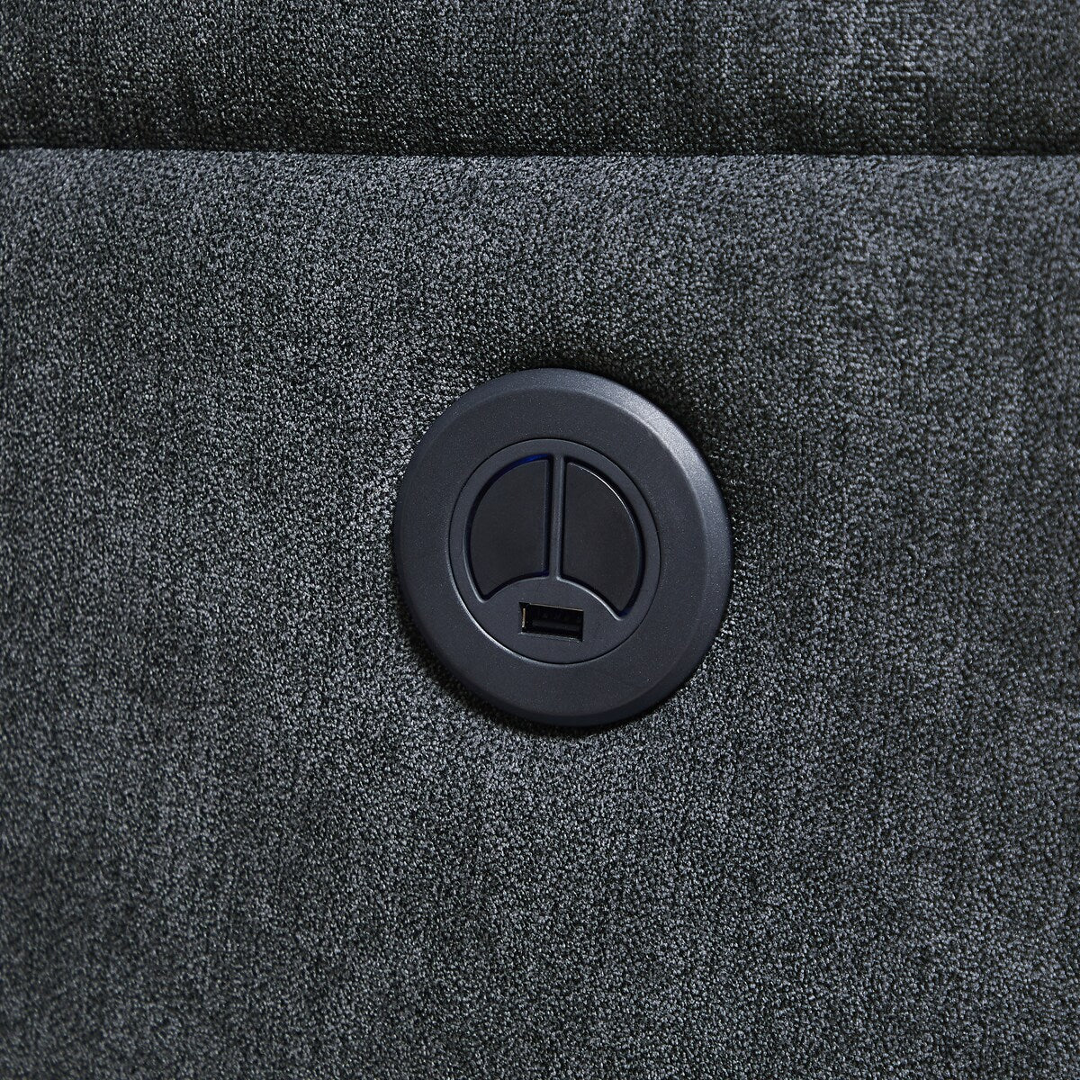 Kai Modern Blue Contemporary Power Recliner with Charger