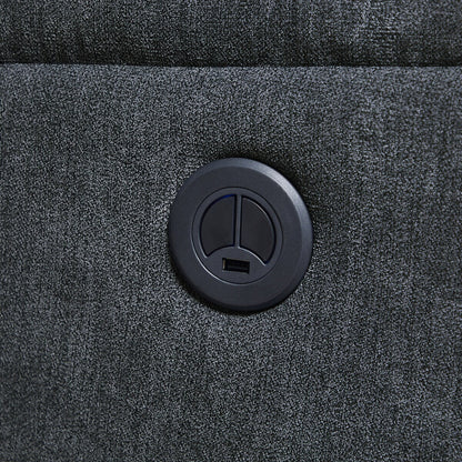 Kai Modern Blue Contemporary Power Recliner with Charger