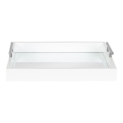 Kate and Laurel Lipton Metal Handle Decorative Tray