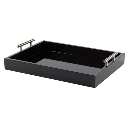 Kate and Laurel Lipton Metal Handle Decorative Tray
