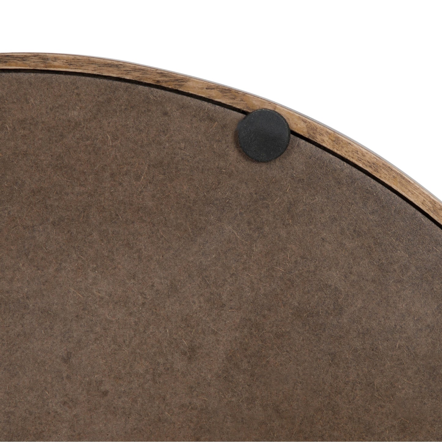 Kate and Laurel Lipton Round Decorative Tray with Metal Handles