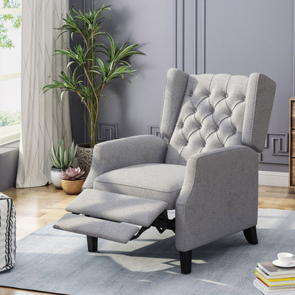 Keating Traditional Wingback Recliner by Christopher Knight Home