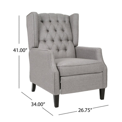 Keating Traditional Wingback Recliner by Christopher Knight Home