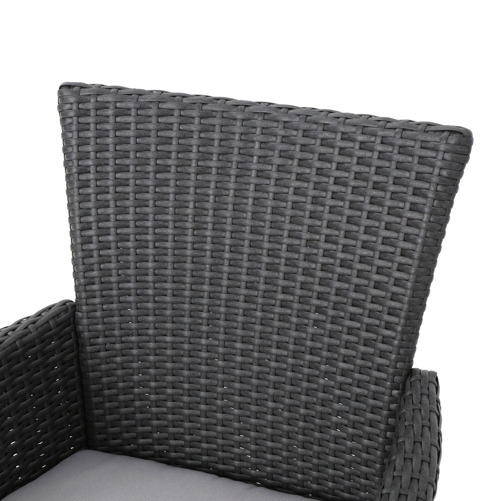 Kendricks Outdoor 5-piece Wicker Dining Set with Cushions by Christopher Knight Home