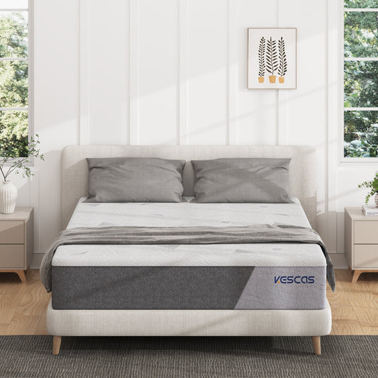 Kescas 8-inch Medium Gel Memory Foam Mattress,Compatiable with Adjustable Bed Frame