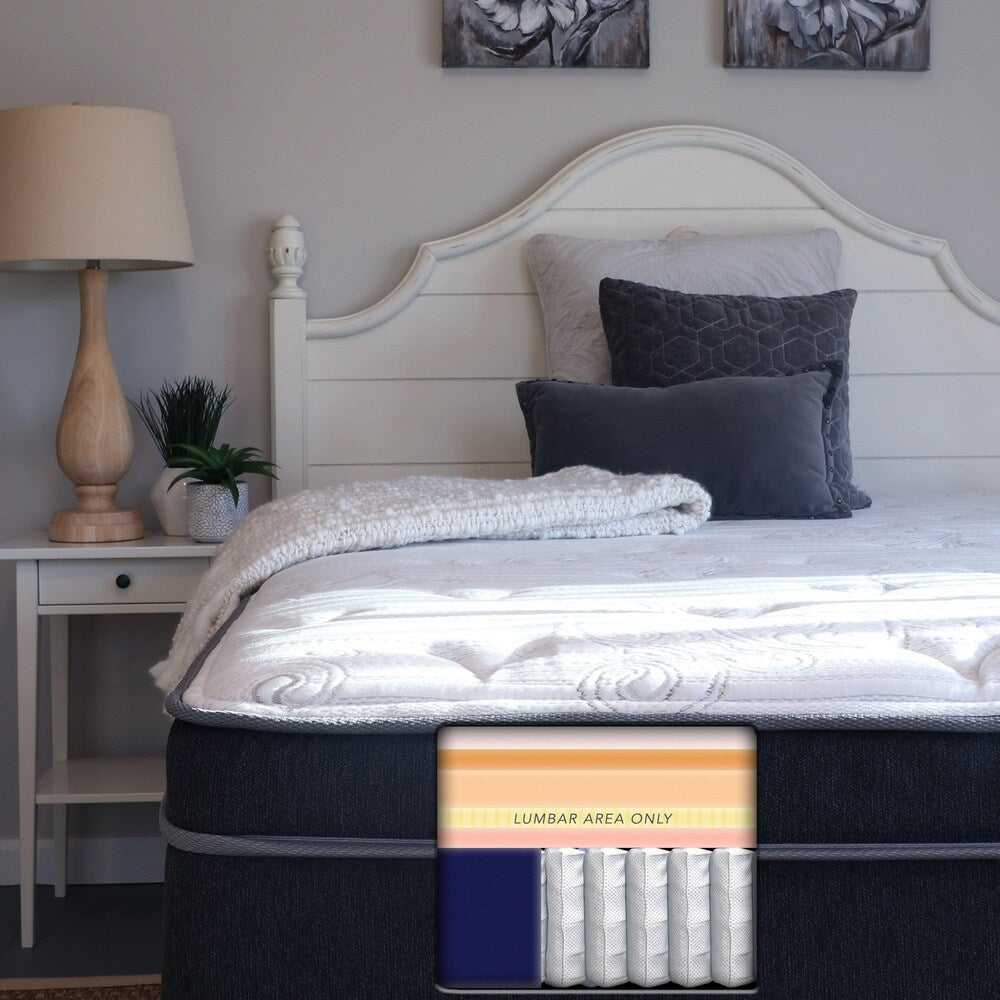 King Koil Corsette 12-inch Euro Top Latex Hybrid Mattress Set