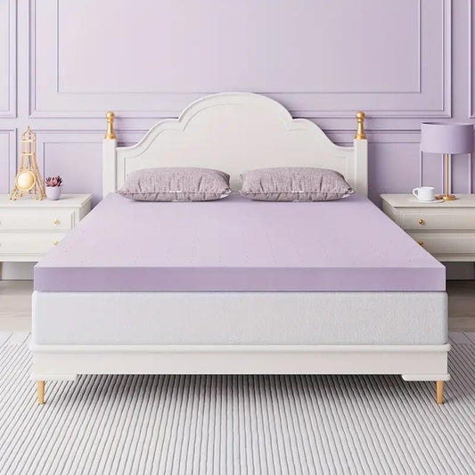 King Mattress Topper, 2 Inch Premium Firm Memory Foam Mattress Topper With Ventilated Design,Cooling&Gel-infused