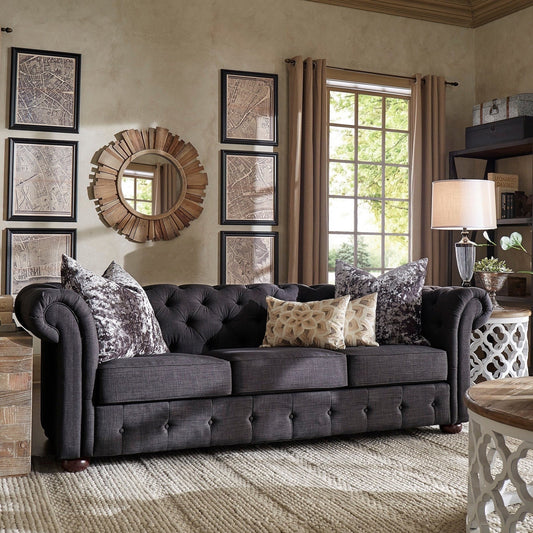 Knightsbridge Tufted Chesterfield Sofa by iNSPIRE Q Artisan
