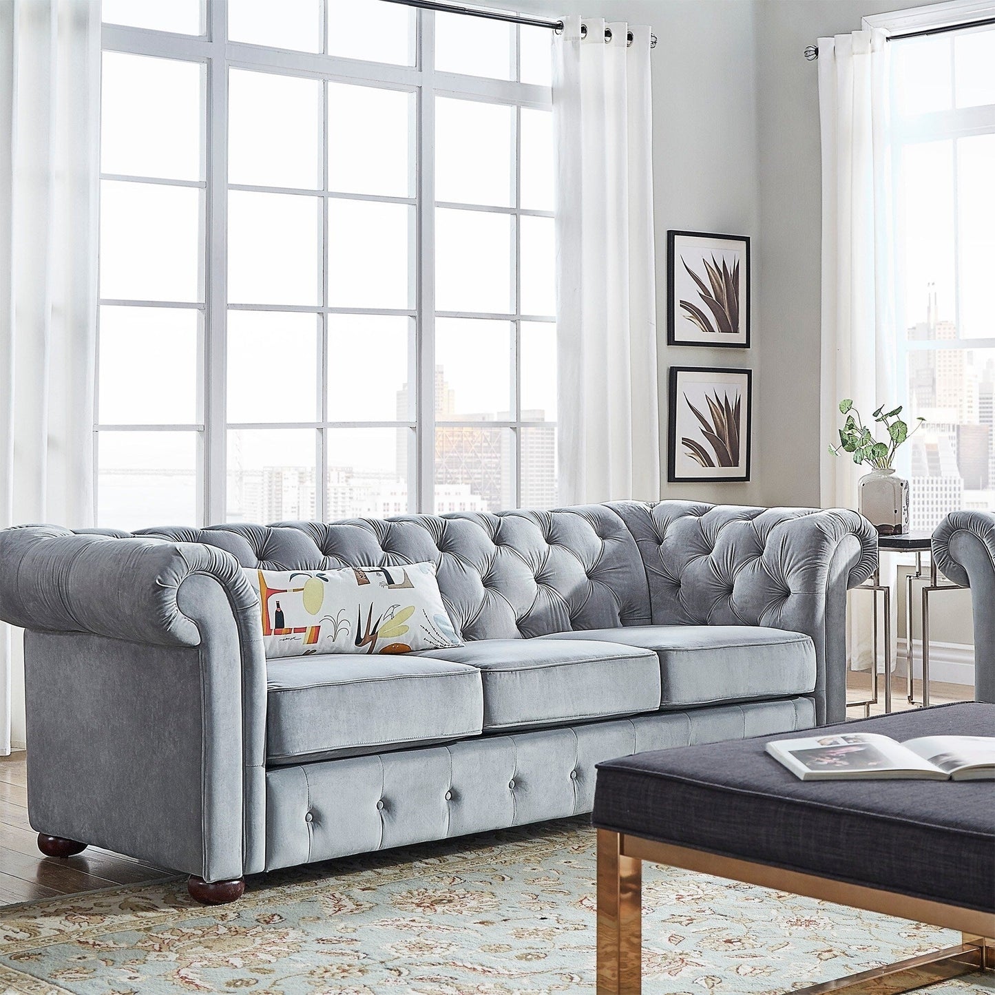 Knightsbridge Tufted Chesterfield Sofa by iNSPIRE Q Artisan