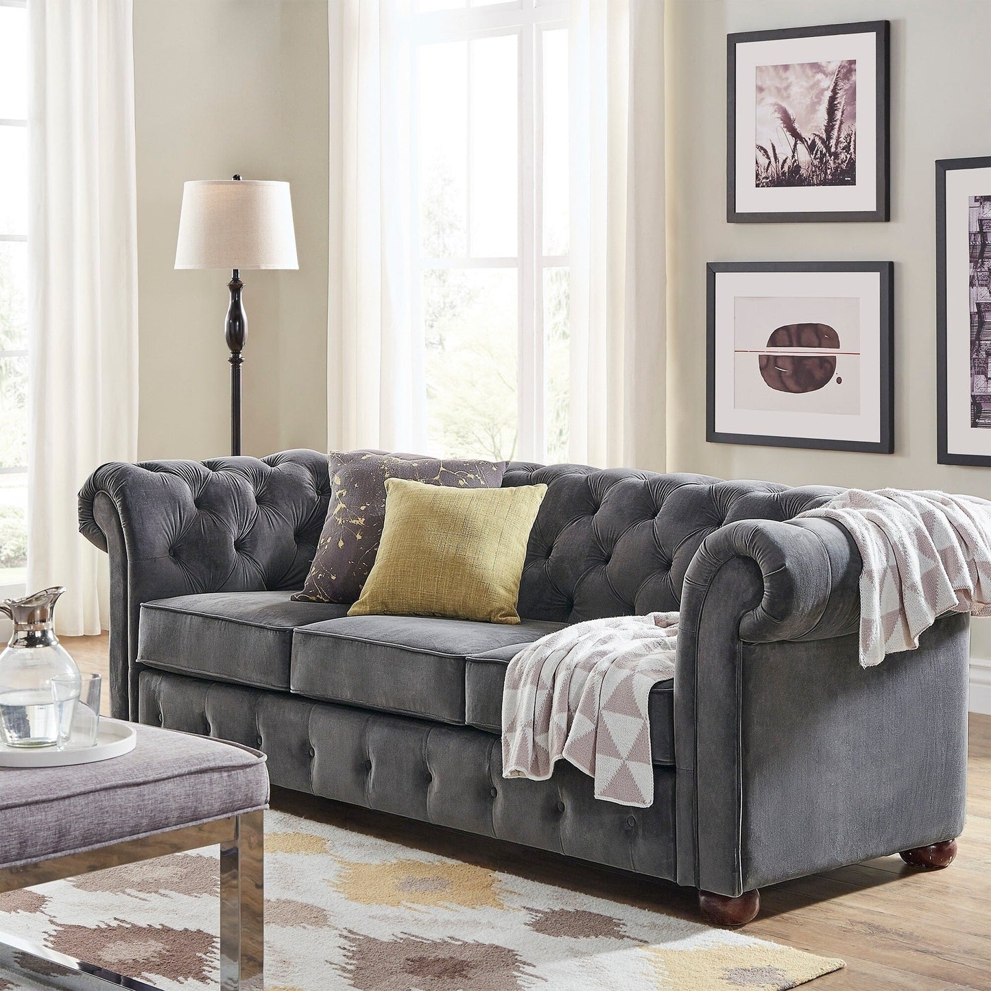 Knightsbridge Tufted Chesterfield Sofa by iNSPIRE Q Artisan
