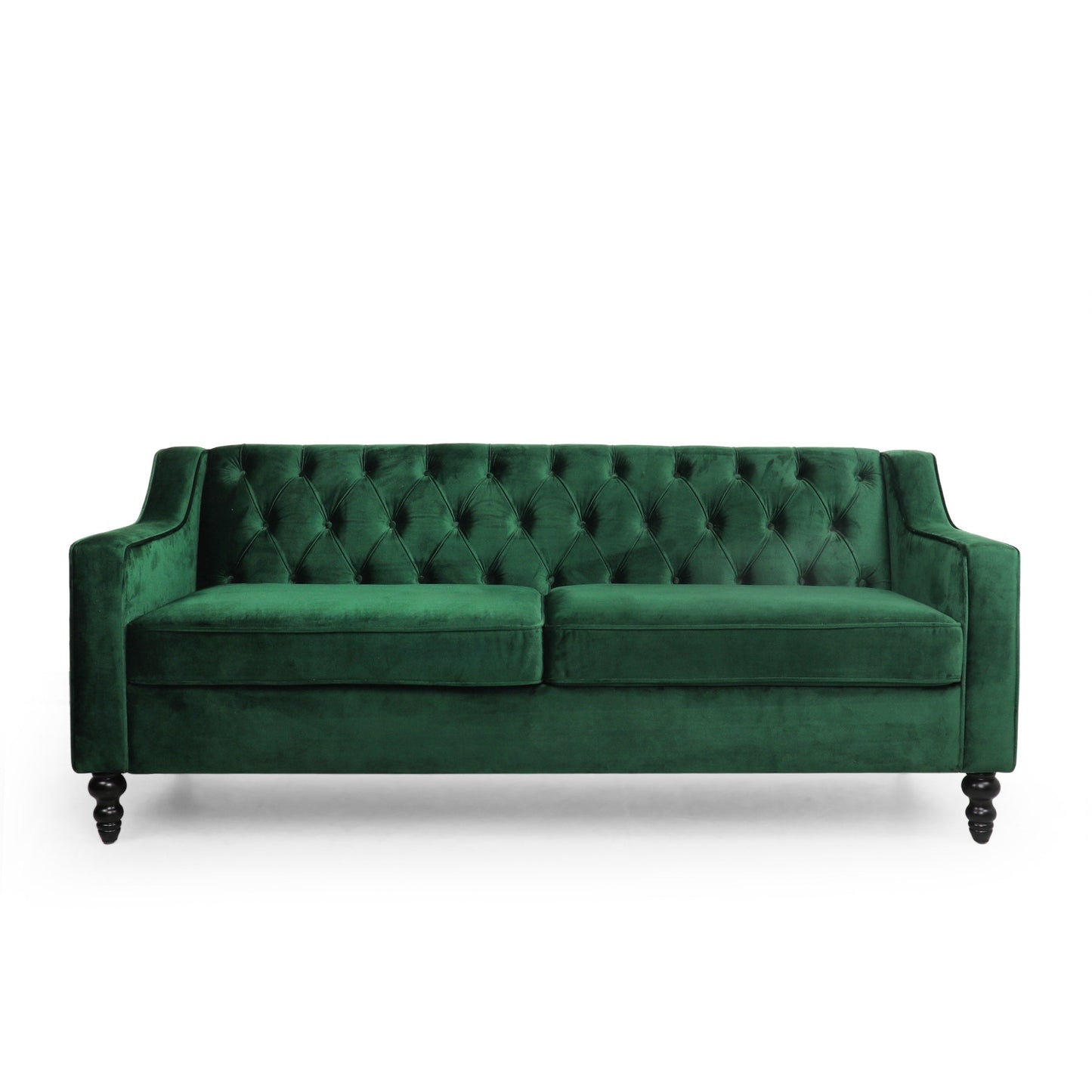 Knouff Tufted Velvet 3-seater Sofa by Christopher Knight Home