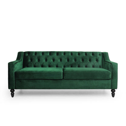 Knouff Tufted Velvet 3-seater Sofa by Christopher Knight Home