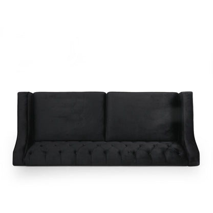 Knouff Tufted Velvet 3-seater Sofa by Christopher Knight Home
