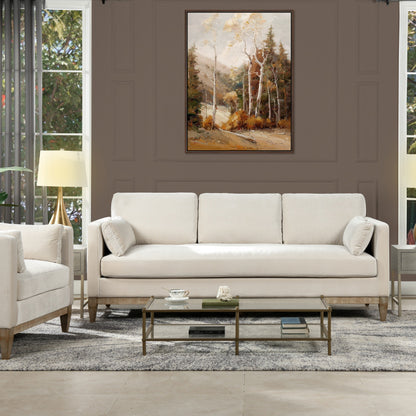 Knox 84 Modern Farmhouse Velvet Track Arm Sofa