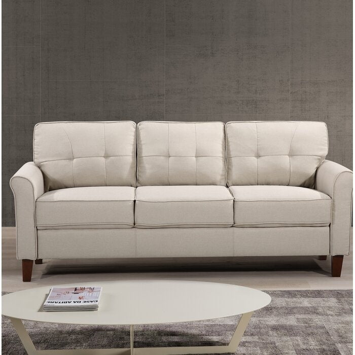 Kouchouk 78.7'' Linen Flared Arm Sofa