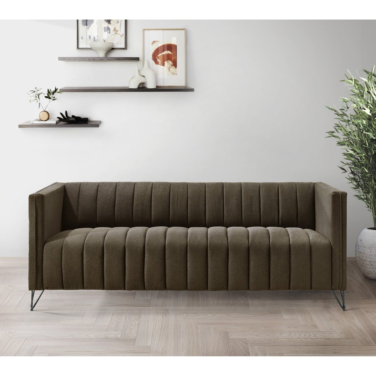 Clayfell Kurtis Square Arm Living Set