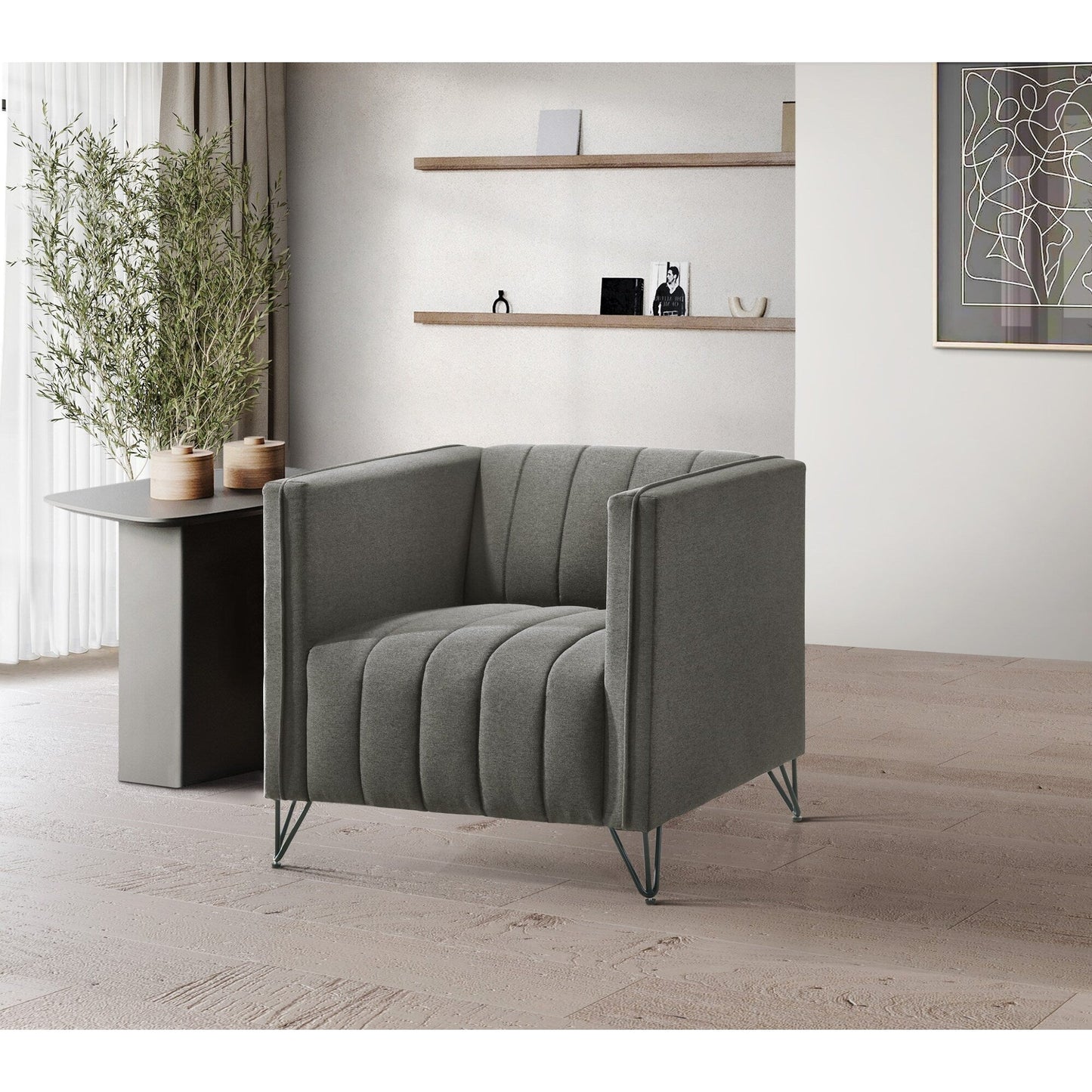 Clayfell Kurtis Square Arm Living Set