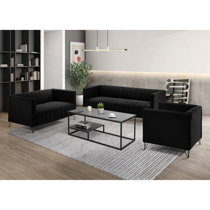 Clayfell Kurtis Square Arm Living Set