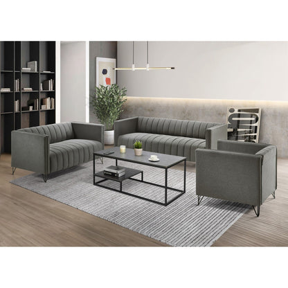 Clayfell Kurtis Square Arm Living Set