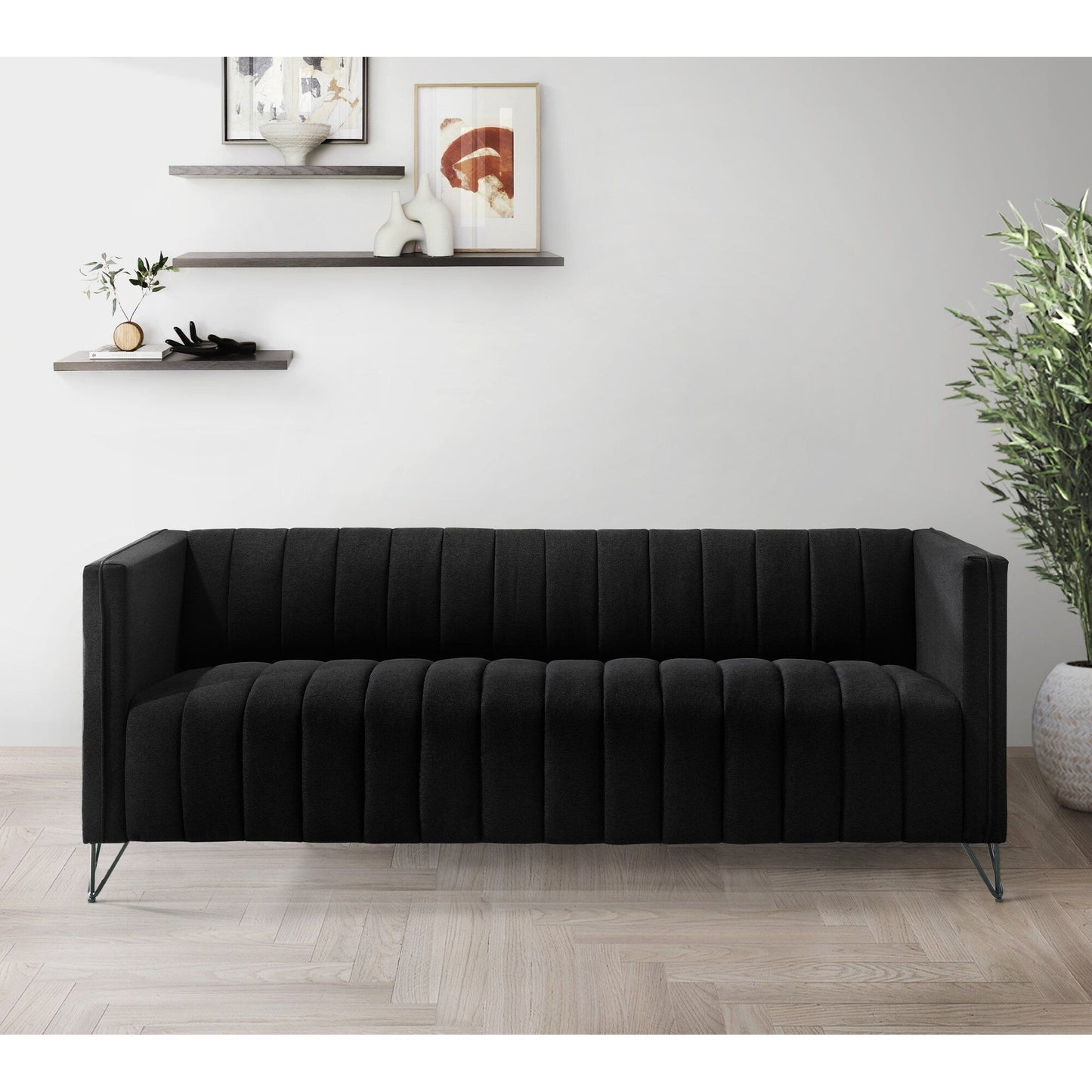 Clayfell Kurtis Square Arm Living Set