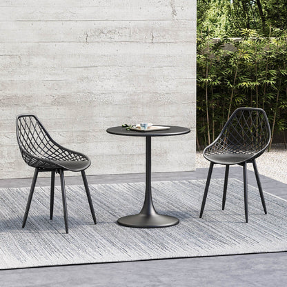 Kurv 3-Piece Bistro Set, Weather Resistant, Indoor/Outdoor
