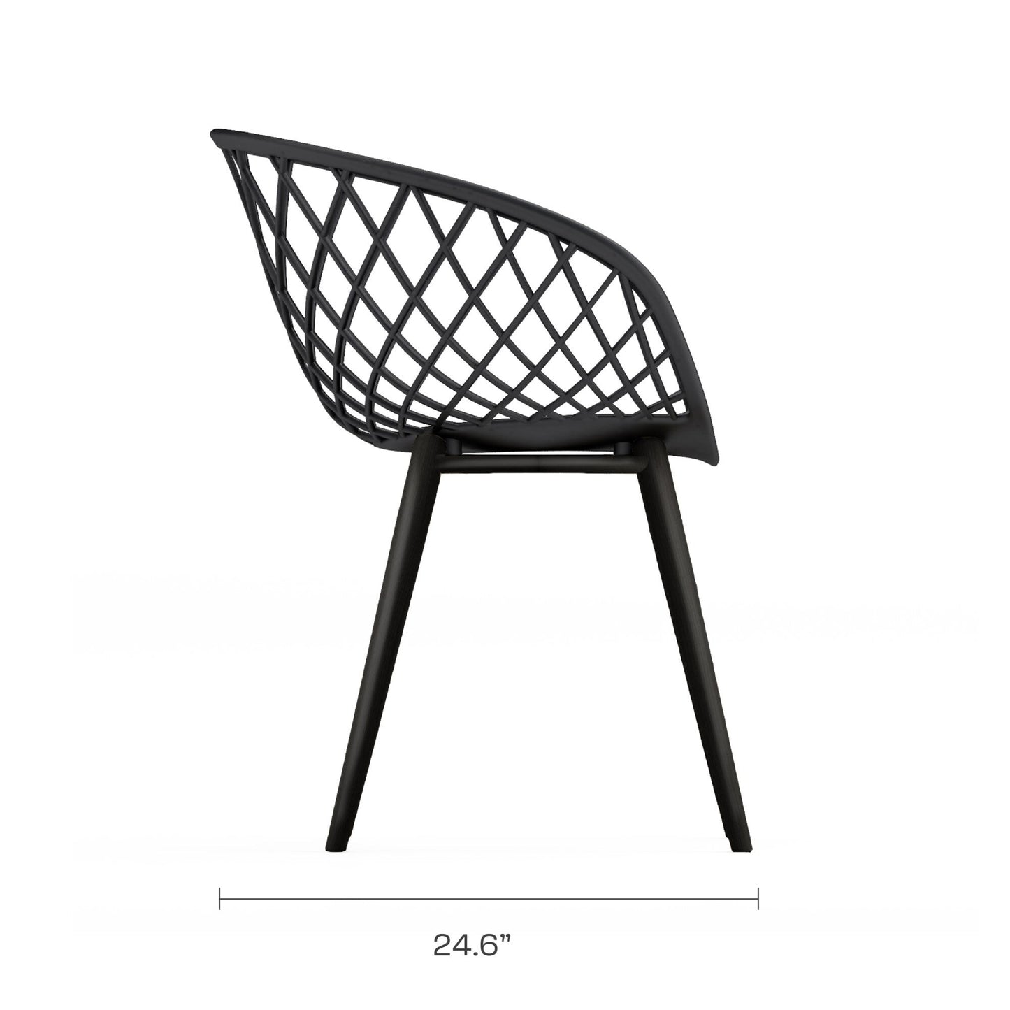 Kurv 3-Piece Lux Bistro Set, Weather Resistant, Indoor/Outdoor