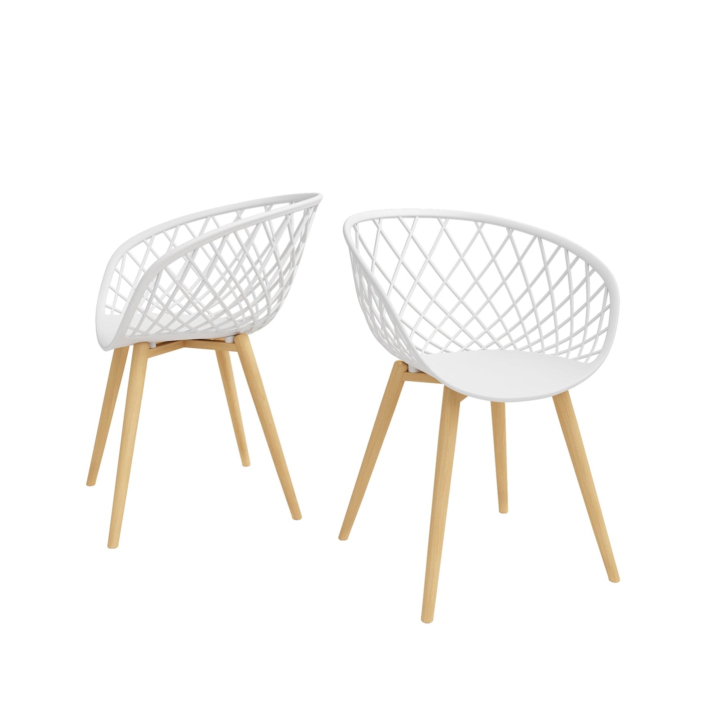 Kurv 3-Piece Lux Bistro Set, Weather Resistant, Indoor/Outdoor