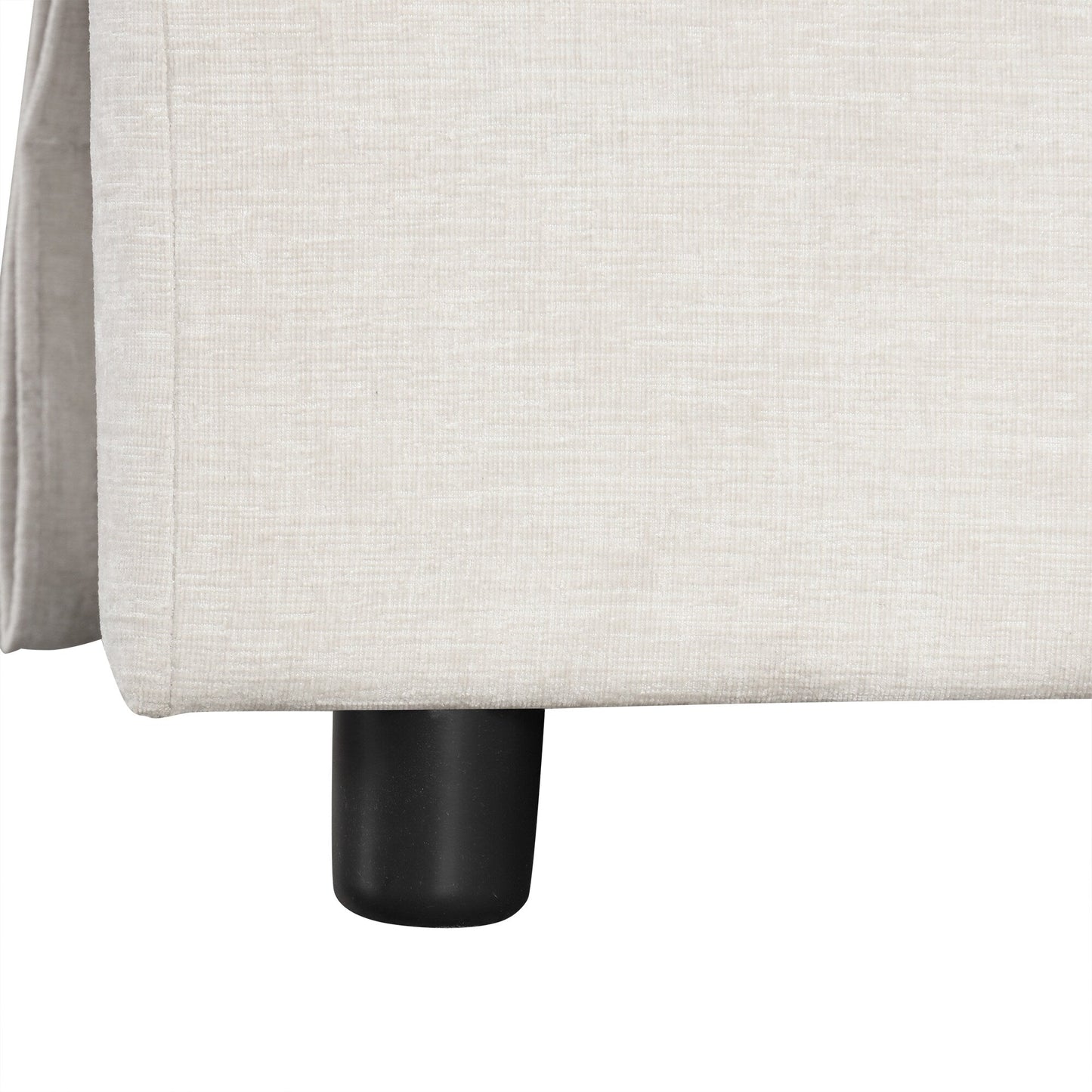 L-Shaped 5-Seat Sectional Sofa with Pull-Out Ottoman, Built-In Cup Holders, USB Charging Port and Removable Cushions