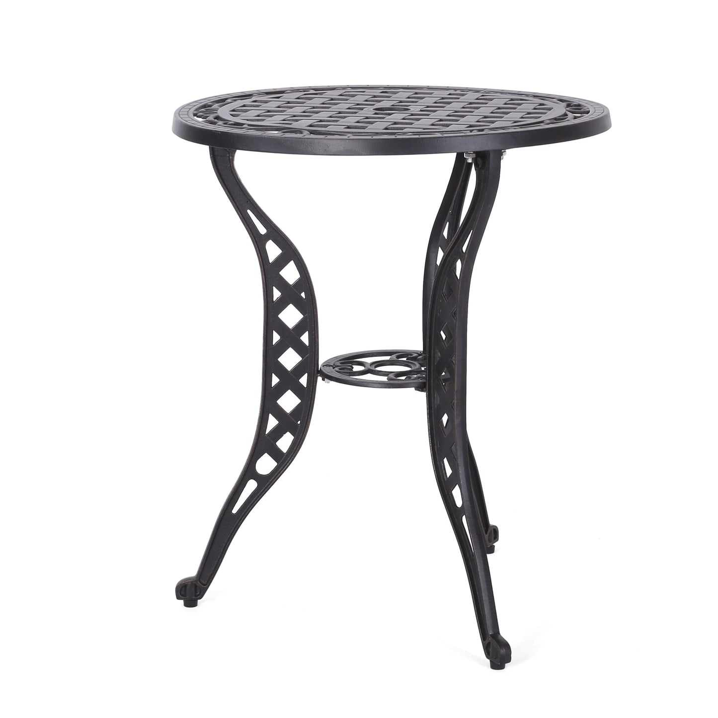 La Sola Outdoor 3-piece Cast Aluminum Bistro Set by Christopher Knight Home