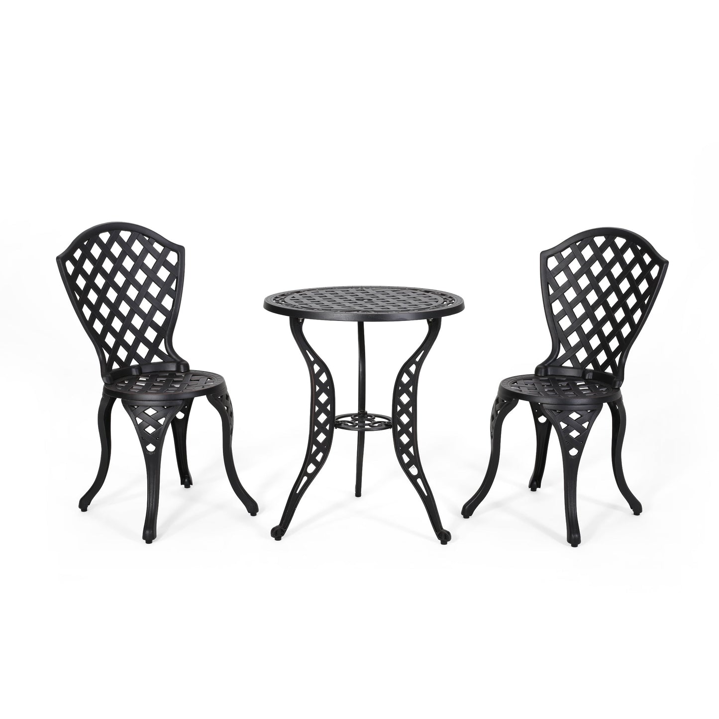 La Sola Outdoor 3-piece Cast Aluminum Bistro Set by Christopher Knight Home