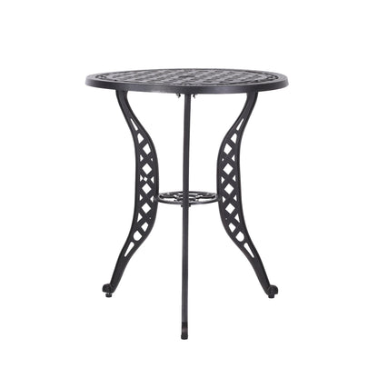La Sola Outdoor 3-piece Cast Aluminum Bistro Set by Christopher Knight Home