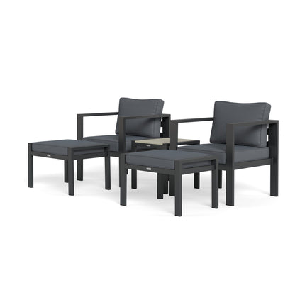Lakeview Aluminum Outdoor Bistro Seating Set (5-Piece)