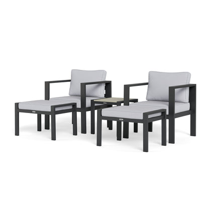 Lakeview Aluminum Outdoor Bistro Seating Set (5-Piece)