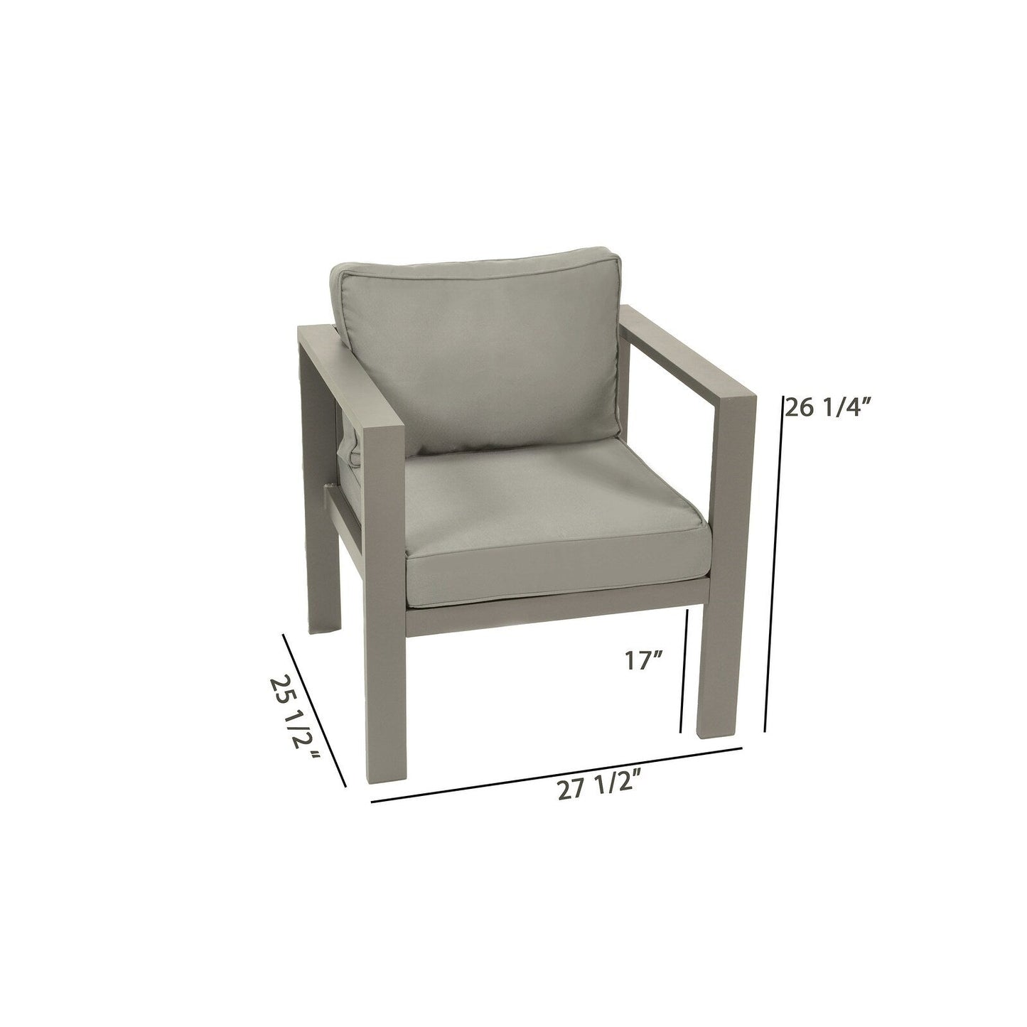 Lakeview Aluminum Outdoor Bistro Seating Set (5-Piece)