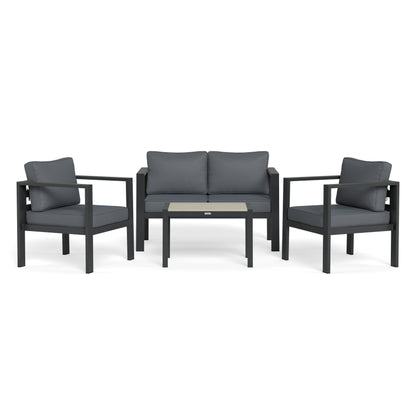 Lakeview Aluminum Outdoor Conversation Seating Set (4-Piece)