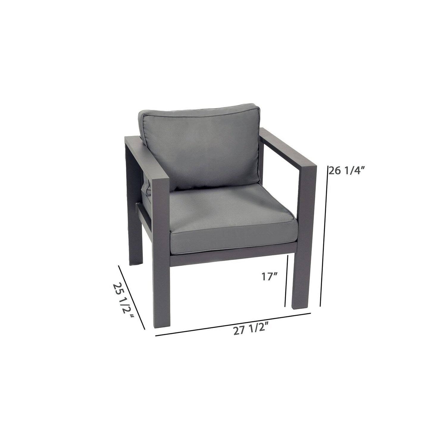 Lakeview Aluminum Outdoor Conversation Seating Set (4-Piece)
