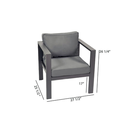 Lakeview Aluminum Outdoor Conversation Seating Set (4-Piece)