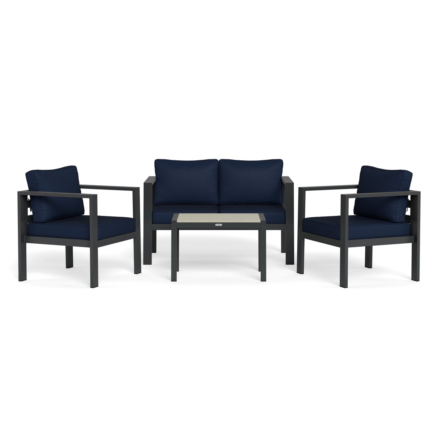 Lakeview Aluminum Outdoor Conversation Seating Set (4-Piece)