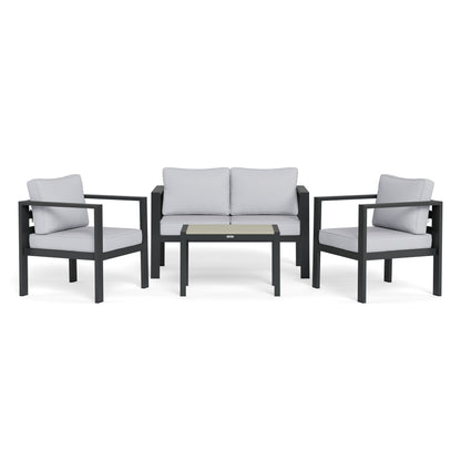 Lakeview Aluminum Outdoor Conversation Seating Set (4-Piece)