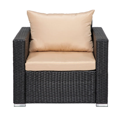 Landon 4-piece Wicker Outdoor Patio Furniture Set with Cushions