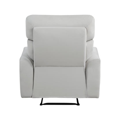 Lantham Velvet Manual Reclining Chair
