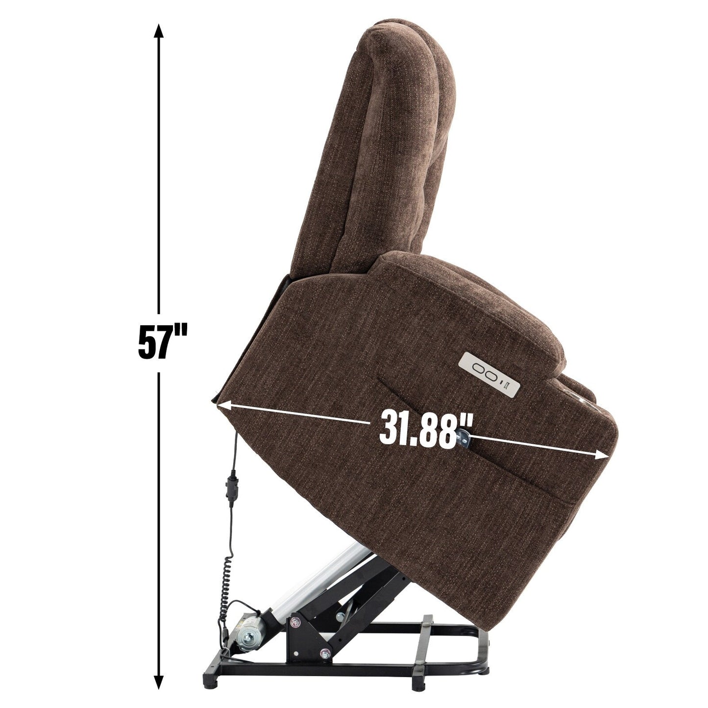 Large Power Lift Recliner Chair with Massage and Heat
