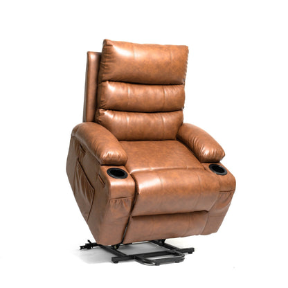 Large Size Electric Power Lift Recliner Chair Sofa with 8 Point Vibration Massage and Lumber Heat