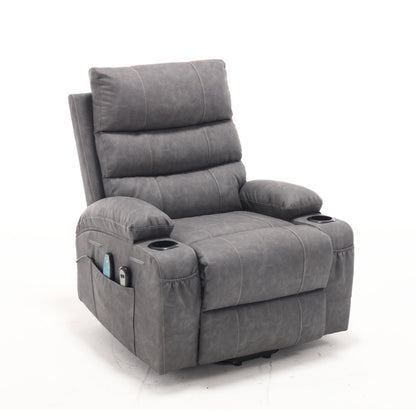 Large Size Electric Power Lift Recliner Chair Sofa with 8 Point Vibration Massage and Lumber Heat