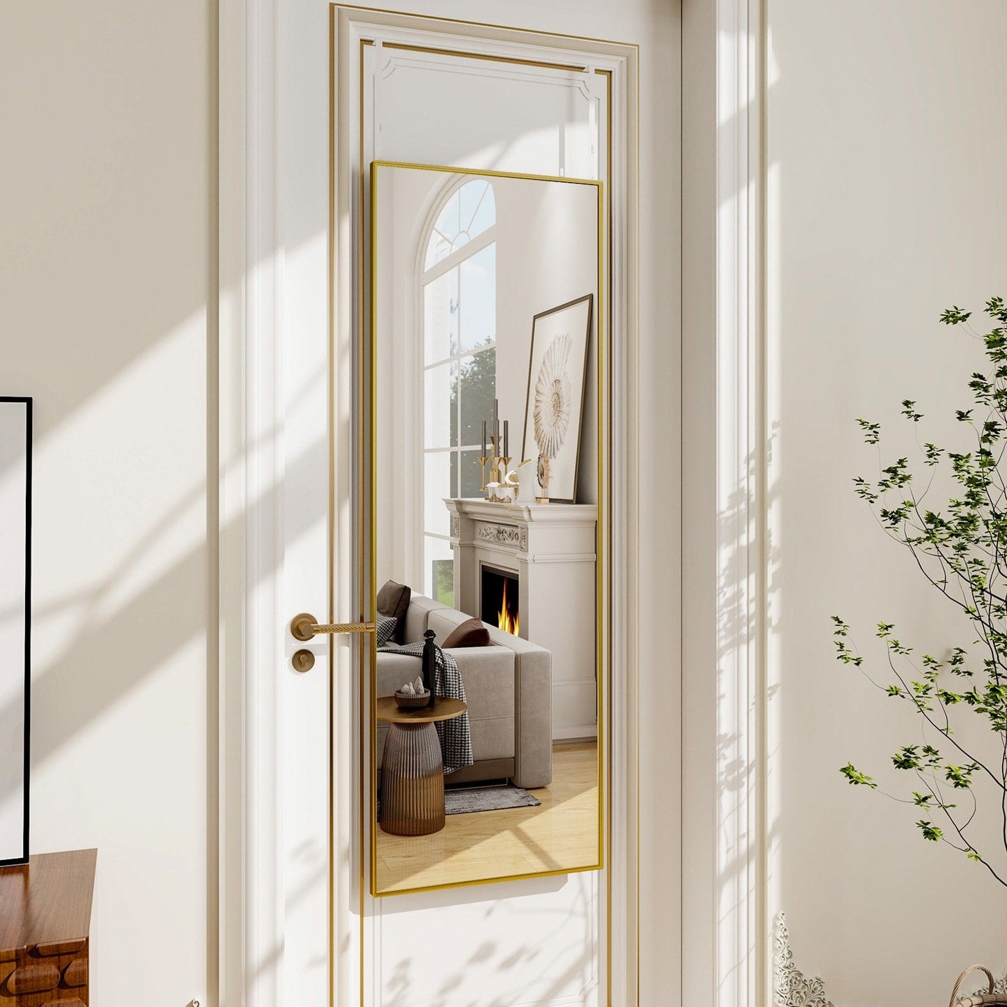 Large Standing Full Length Mirror Wall Decor for Hanging