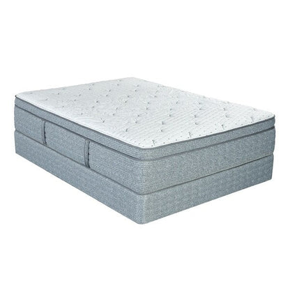 Laura Ashley Firenze 14-inch Euro Top Gel Latex Hybrid Mattress Set by King Koil