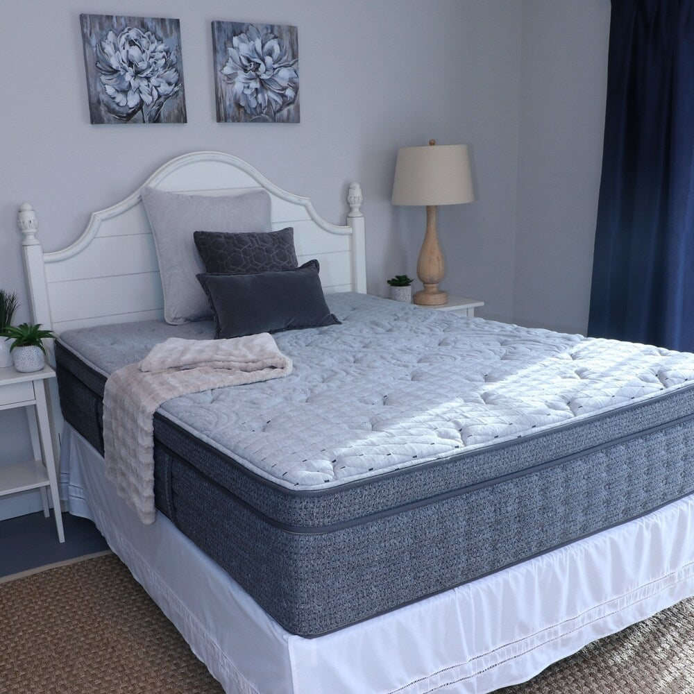 Laura Ashley Firenze 14-inch Euro Top Gel Latex Hybrid Mattress by King Koil